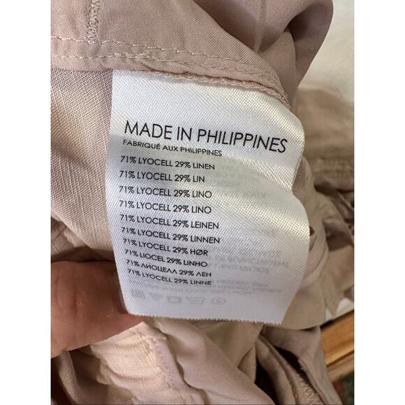 Club Monaco Anreannah Paperbag Pants In Mauve, size 00 - Picture 9 of 10